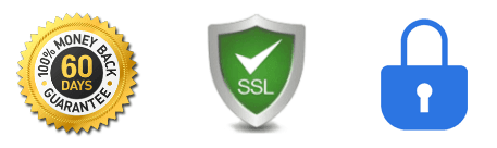 60-Day Money Back Guarantee, SSL Protected,  100% Secure Payment