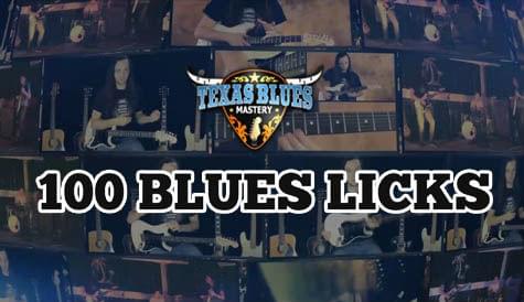 Access to 100 Blues Licks