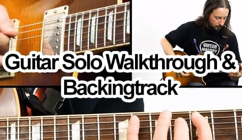 Guitar Solo Walk through & Backing track 